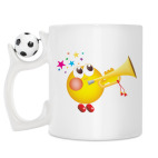 Кружка с футбольным мячиком