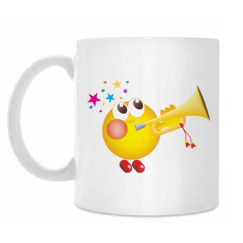 Кружка с принтом Трубач