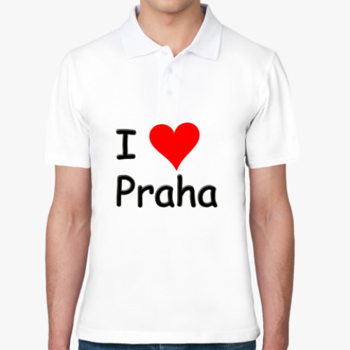 Рубашка поло с принтом  I Love Praha