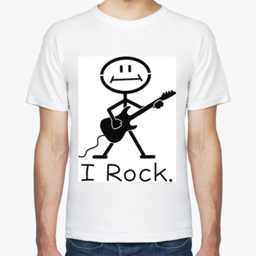 Футболка с принтом I Rock