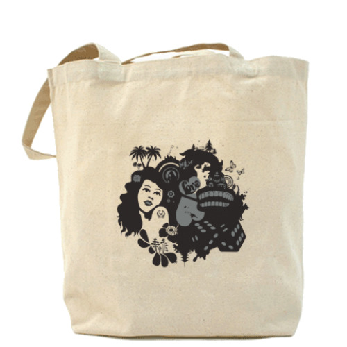 Сумка шоппер с принтом Dice