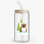 Банка с бамбуковой крышкой