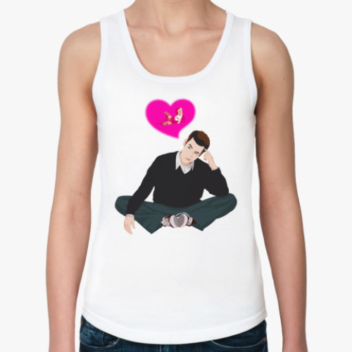 Женская майка с принтом Парень