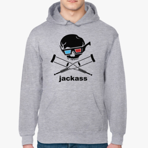 Толстовка худи с принтом Jackass 3d