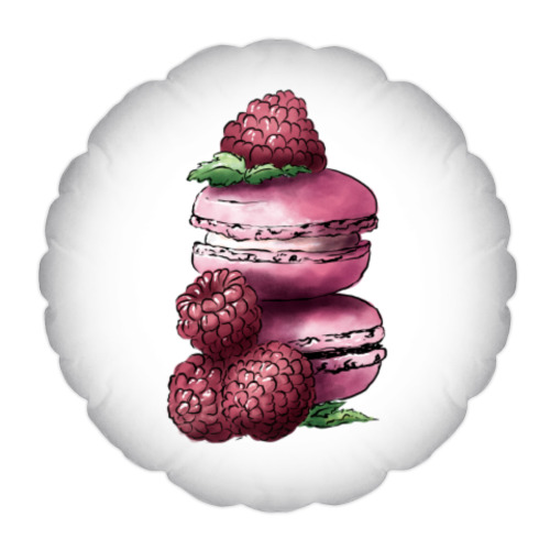 Подушка с принтом Сладкий десерт