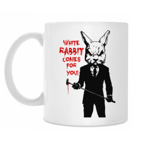 Кружка с принтом White Rabbit Comes For You !