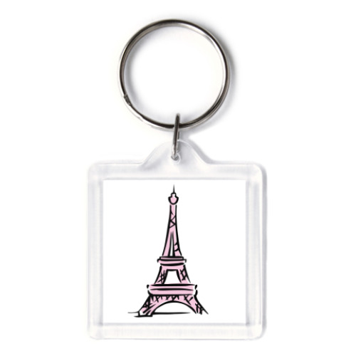 Брелок с принтом Paris