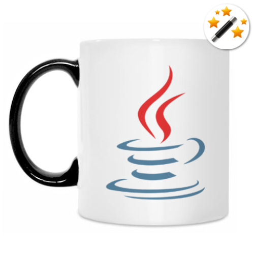Кружка-хамелеон с принтом Java