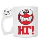 Кружка с футбольным мячиком