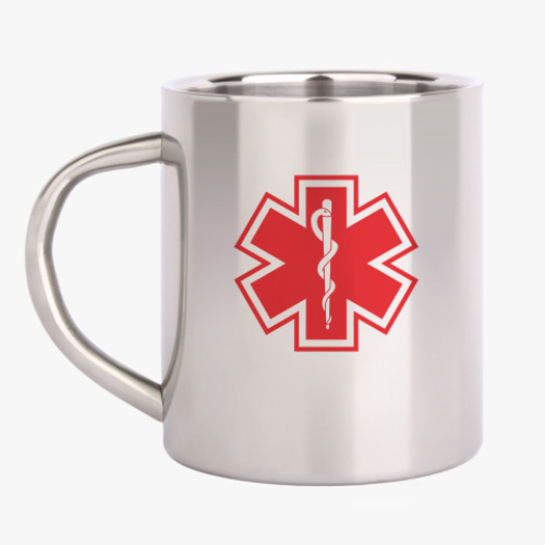 Кружка металлическая с принтом Звезда жизни