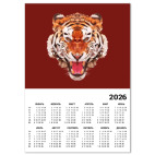 Календарь A3 2026, белый Тигр