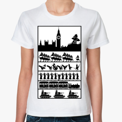 Классическая футболка с принтом Клеркенвелль