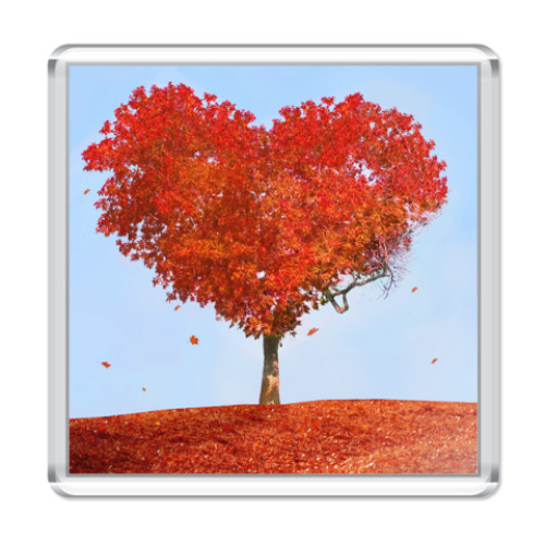 Магнит с принтом Осень