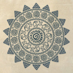 Мандала со слониками