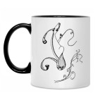 Кружка двухцветная