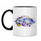 Кружка двухцветная