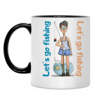 Кружка двухцветная