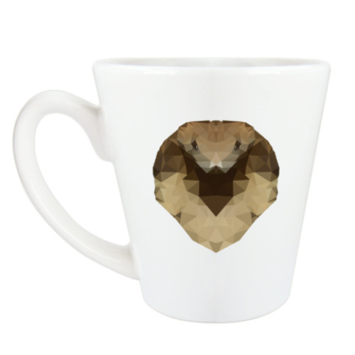 Чашка Латте с принтом Кобра