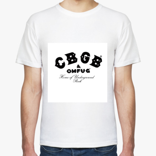 Футболка с принтом Cbgb