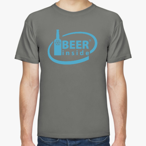 Футболка с принтом BEER INSIDE