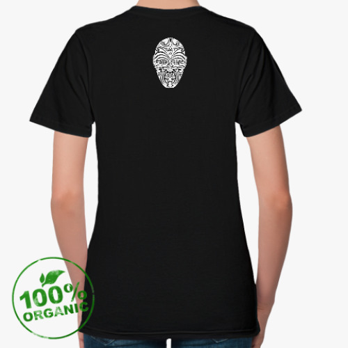 Женская футболка из органик-хлопка с принтом Маори