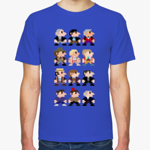 Футболка с принтом Доктор Кто (8 бит)