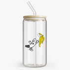 Банка с бамбуковой крышкой