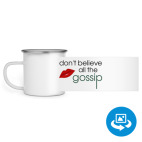 Кружка металлическая белая (круговая запечатка)