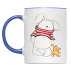 Двухцветная кружка Кролик