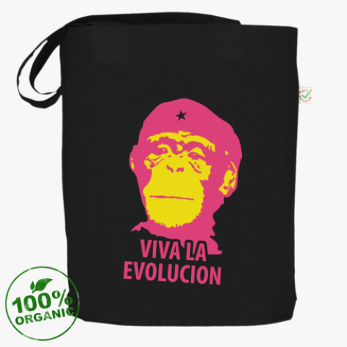 Сумка шоппер с принтом Viva la Evolution