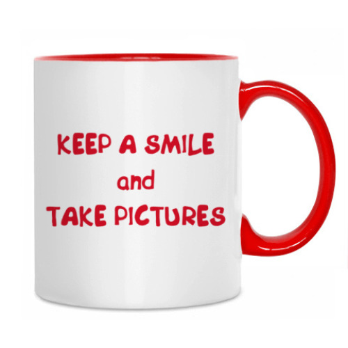 Кружка с принтом Акварельный Полароид