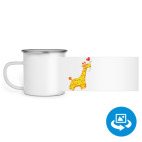 Кружка металлическая белая (круговая запечатка)