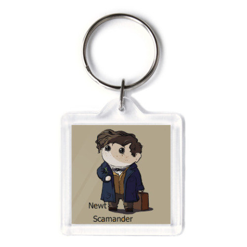 Брелок с принтом Newt Scamander
