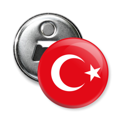 Магнит-открывашка с принтом Турция, Turkey