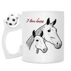 Кружка с футбольным мячиком