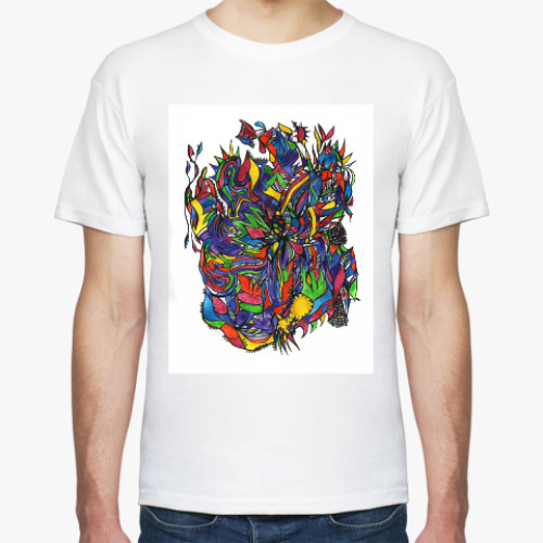 Футболка с принтом абстракция