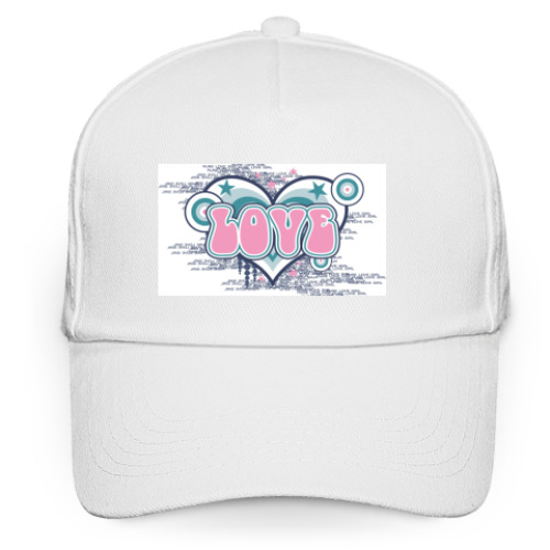 Кепка бейсболка с принтом Love