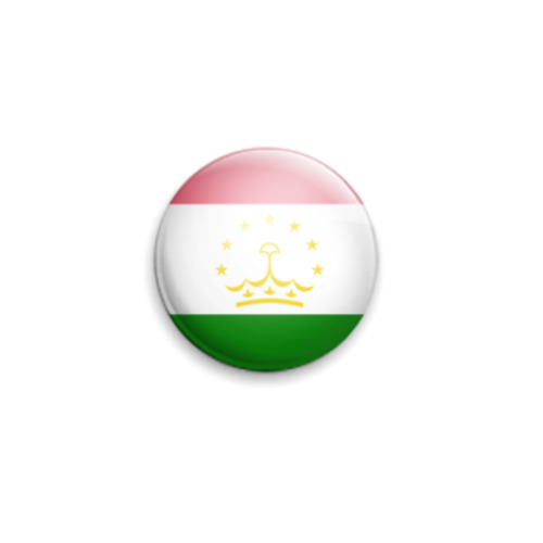 Значок 25мм с принтом Tajikistan