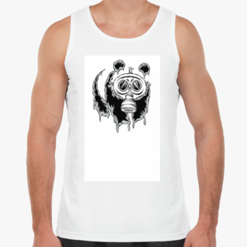 Майка с принтом  Gas mask panda