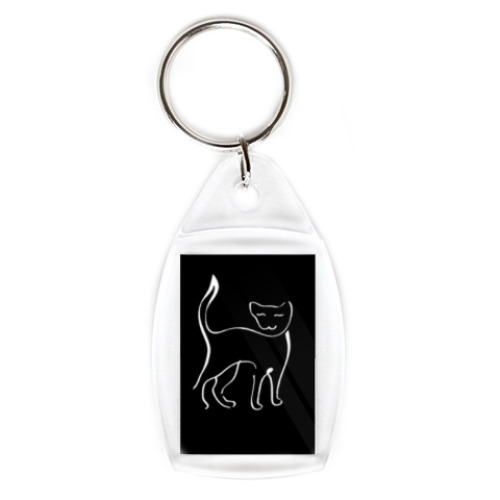 Брелок с принтом  Кошка