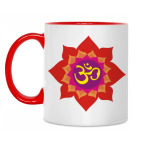 Двухцветная кружка Мантра Ом