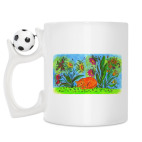 Кружка с футбольным мячиком