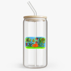 Банка с бамбуковой крышкой