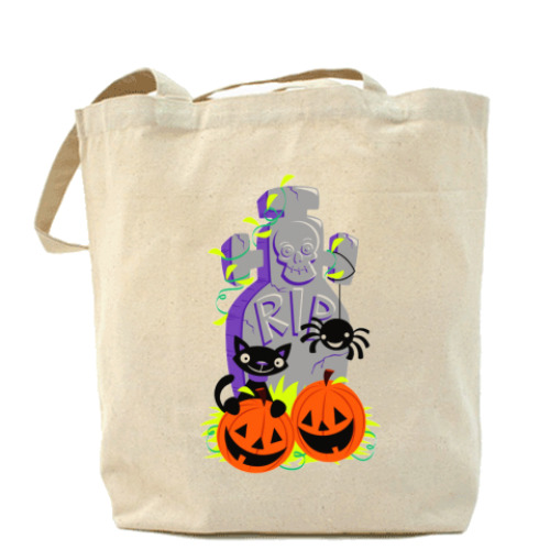 Сумка шоппер с принтом RIP Холщовая сумка