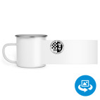 Кружка металлическая белая (круговая запечатка)