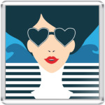 Француженка, фэшн иллюстрация, поп арт