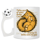 Кружка с футбольным мячиком