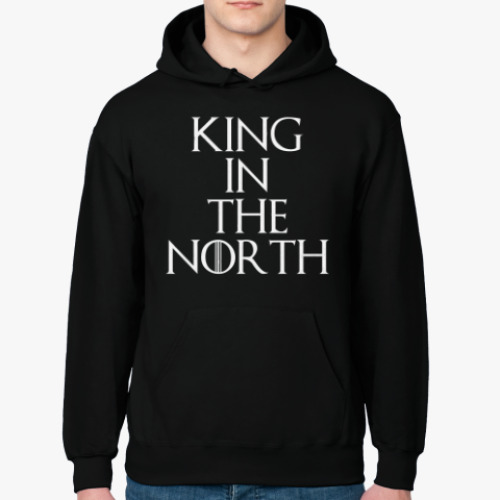 Толстовка худи с принтом KING IN THE NORTH