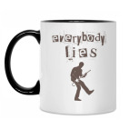 Кружка двухцветная