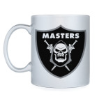 Кружка серебристая Skull Masters